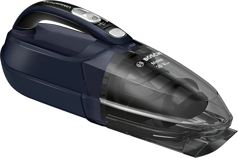 Bosch ▫️ Aspirador de mão sem fio Move Lithium, bateria de 20 Vmax, cor azul, BHN20L