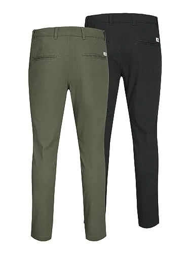 JACK & JONES ▫️ Calças Chino - Conjunto de 2 Calças Chino de Corte Justo 4