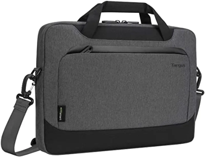 Targus ▫️ TBS92502GL Cypress - Mala com tecnologia Ecosmart, concebida para viajantes em negócios e para o meio escolar, para portáteis até 15,6" - Cinzento