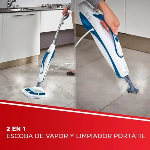 Polti ▫️ Vaporetto SV460 Double, Vassoura a Vapor 2 em 1 com Limpador Portátil 2