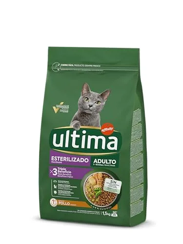 ultima ▫️ Esterilizado Adult Frango, Ração seca para gatos, Embalagem de 4 x 1,5 kg, Total: 6 kg 3