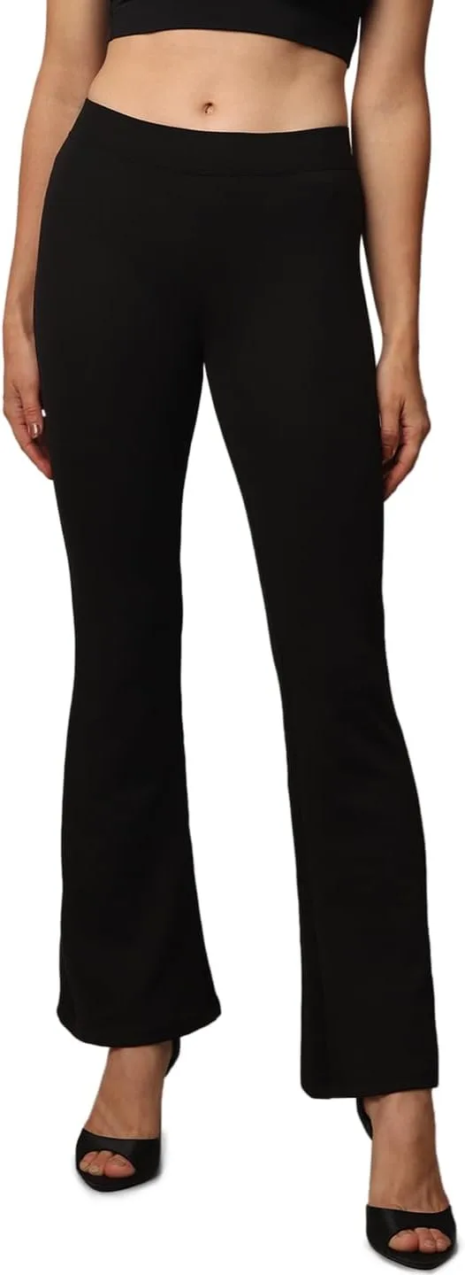 Only ▫️ Onlfever Calças de cintura subida Jrs Noos - Calças para mulher
