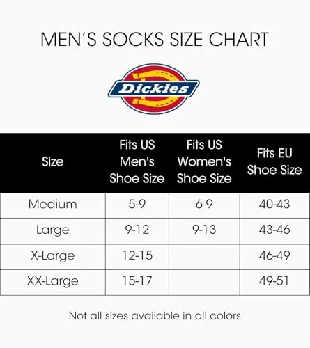 Dickies ▫️ Conjunto de Meias Acolchoadas Crew (Conjunto de 6) para Homem 5