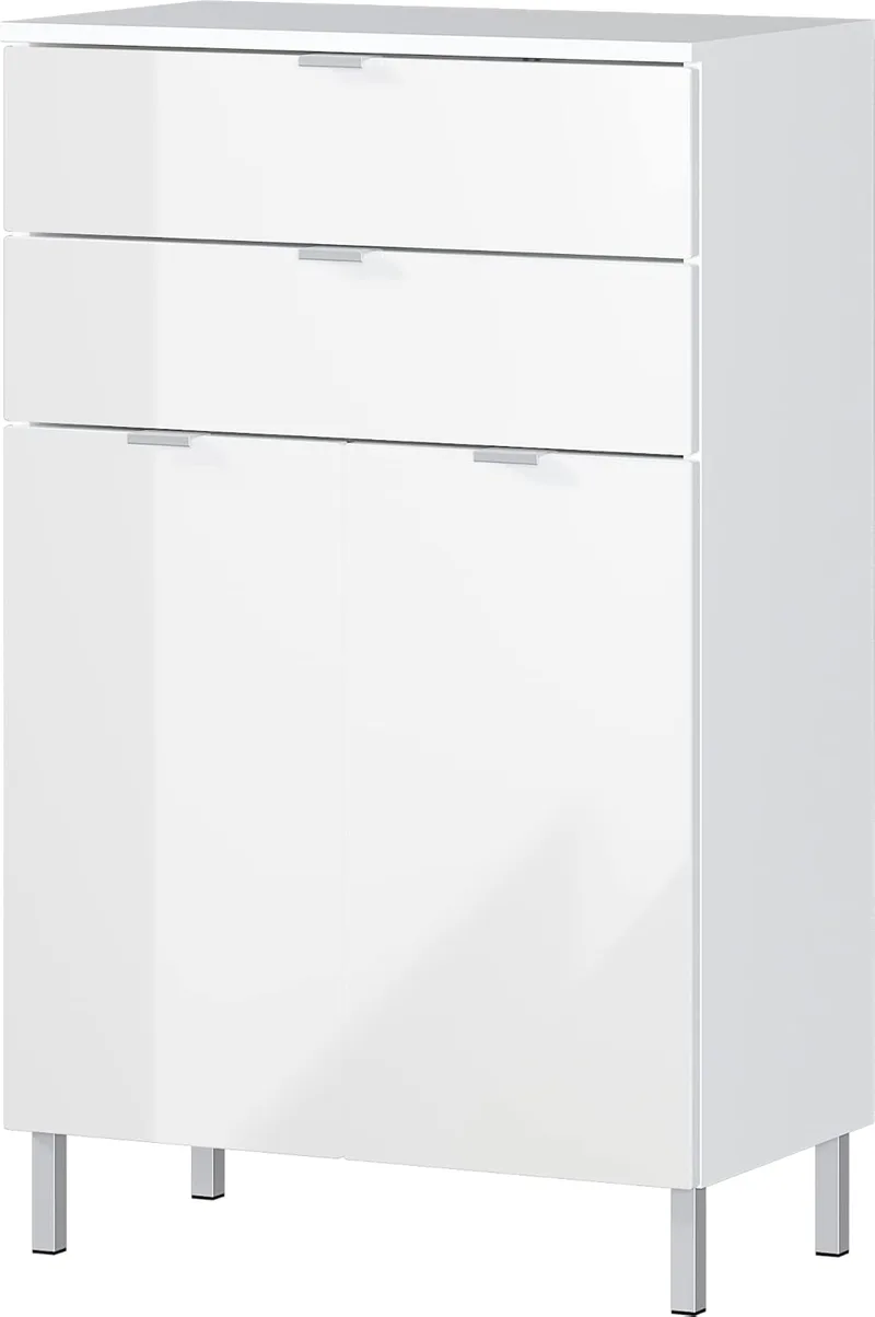 GERMANIA DIE MÖBELMACHER ▫️ Cómoda, Madeira Compósita, Branco, 60 x 97 x 34 cm