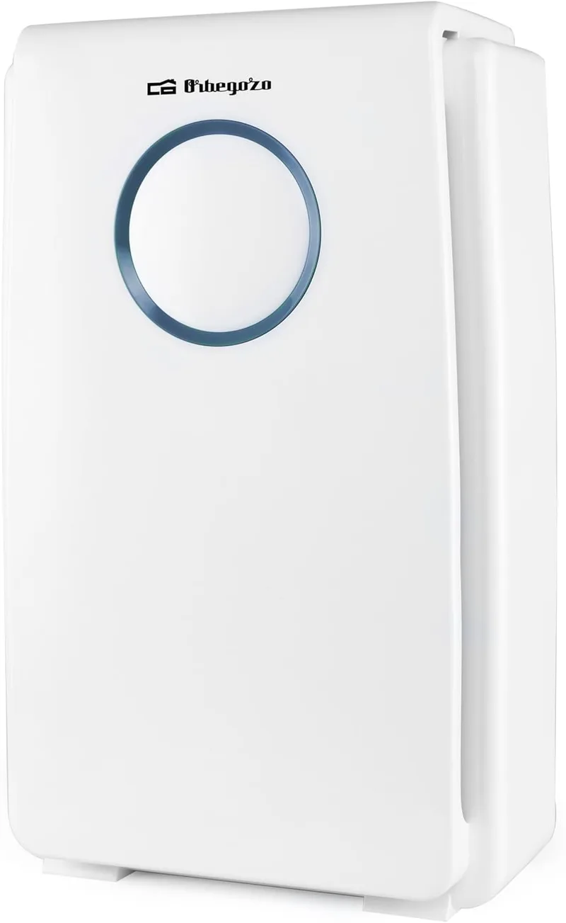 Orbegozo ▫️ PU 1000 - Purificador de ar com filtro HEPA, 5 fases de purificação, área até 35 m2, temporizador, painel tátil, contra alergénios e odores, 45 W