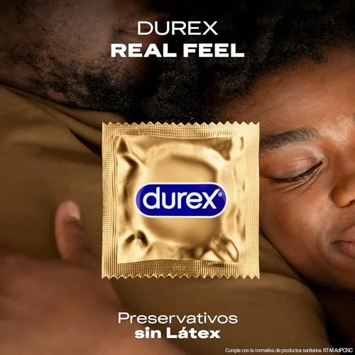 Durex ▫️ Preservativos Real Feel, extra lubrificados, sem látex, formato Easy-On, 24 preservativos 3