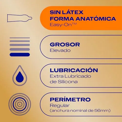 Durex ▫️ Preservativos Real Feel, extra lubrificados, sem látex, formato Easy-On, 24 preservativos 4