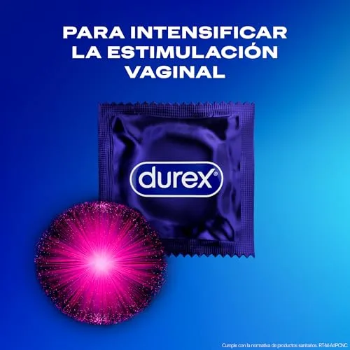 Durex ▫️ Preservativos Intense, com saliências e estrias, com gel Desirex, sensação de calor, frescura ou formigueiro, 12 preservativos 5