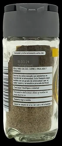 Ducros ▫️ Pimentas - Pimenta Preta Moída do Brasil - 32 g 2