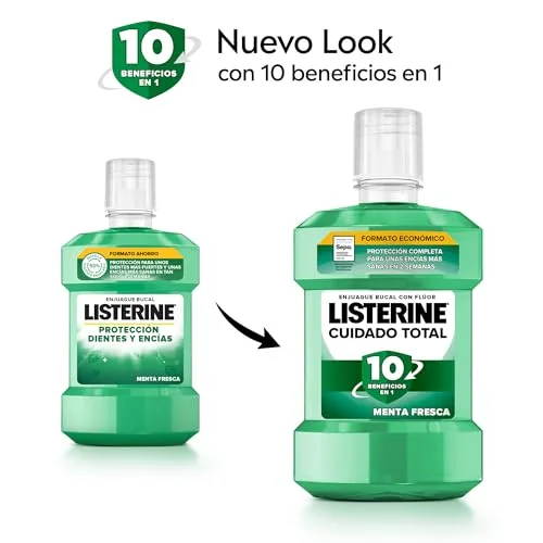 Listerine ▫️ Cuidado Total Proteção para Dentes e Gengivas – Elixir Bucal, 2 x 1 L 2