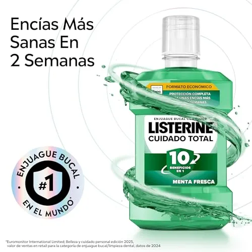 Listerine ▫️ Cuidado Total Proteção para Dentes e Gengivas – Elixir Bucal, 2 x 1 L 3