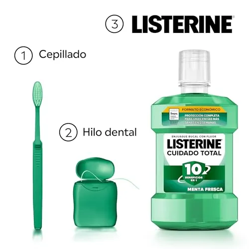 Listerine ▫️ Cuidado Total Proteção para Dentes e Gengivas – Elixir Bucal, 2 x 1 L 5