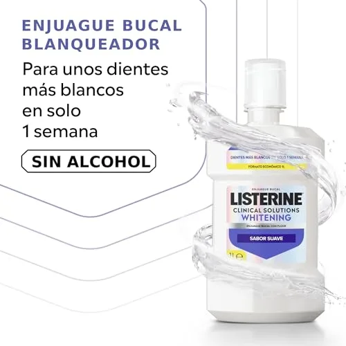 Listerine ▫️ Clinical Solutions Whitening - Elixir Bucal Sem Álcool - Embalagem de 2 x 1 L 3