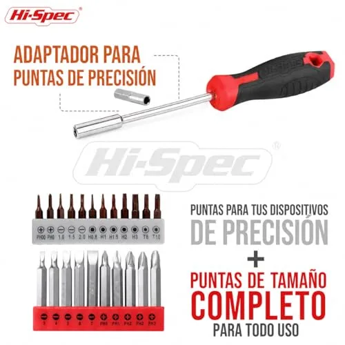 Hi-Spec ▫️ Conjunto de ferramentas com berbequim e aparafusadora sem fios de 8 V 5