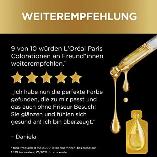 L'Oreal Paris ▫️ L'Oréal Paris Préférence 7.4 Loiro Cobre - Conjunto de 3 tinturas permanentes com coloração e bálsamo para o cuidado do cabelo 3