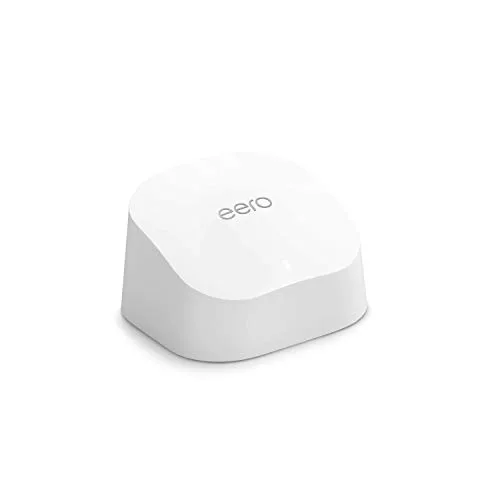 eero ▫️ Router Wi-Fi em rede em malha 6 da Amazon | Com Ethernet de 900 Mb/s, cobertura de 140 m² e capacidade para ligar mais de 75 dispositivos | 1 unidade, modelo de 2021 3