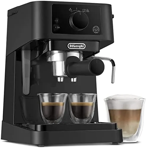 De'Longhi ▫️ Stilosa - Máquina de café expresso manual com bocal de espuma manual, preta 2