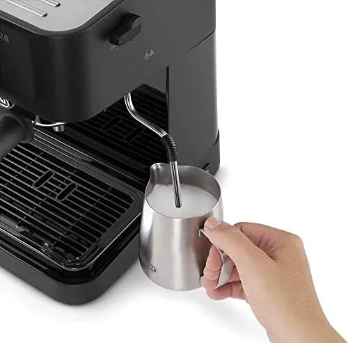 De'Longhi ▫️ Stilosa - Máquina de café expresso manual com bocal de espuma manual, preta 3