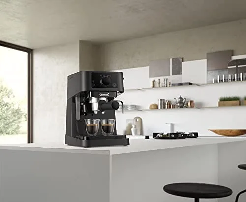 De'Longhi ▫️ Stilosa - Máquina de café expresso manual com bocal de espuma manual, preta 4