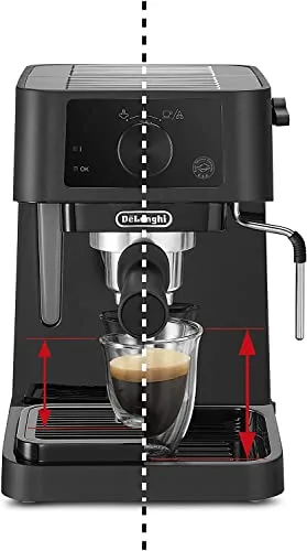 De'Longhi ▫️ Stilosa - Máquina de café expresso manual com bocal de espuma manual, preta 5