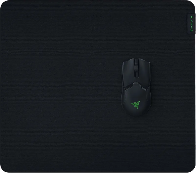 Razer ▫️ Gigantus V2 Large - Tapete de rato para jogos macio, Velocidade e controlo ideais, Medidas 450 x 400 x 3 mm de espessura, Borracha antiderrapante, Tecido microtexturizado, Preto