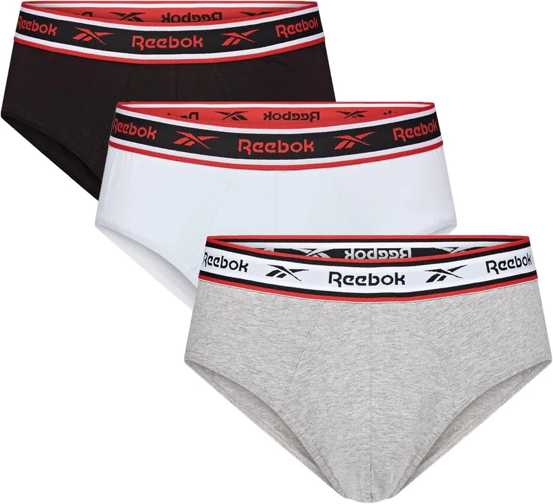 Reebok ▫️ Cuecas Chase para homem (conjunto de 3)