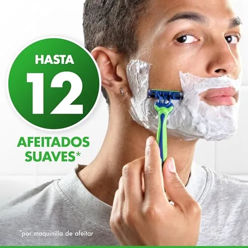 Gillette ▫️ Sensor3 Sensitive - Lâminas de barbear descartáveis para homem com faixa lubrificante com um toque de aloé vera, 5 unidades 2