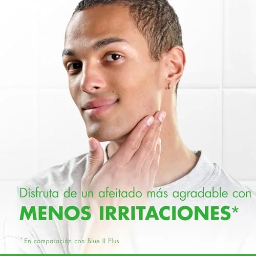 Gillette ▫️ Sensor3 Sensitive - Lâminas de barbear descartáveis para homem com faixa lubrificante com um toque de aloé vera, 5 unidades 3
