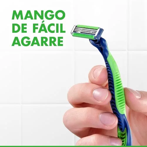 Gillette ▫️ Sensor3 Sensitive - Lâminas de barbear descartáveis para homem com faixa lubrificante com um toque de aloé vera, 5 unidades 7