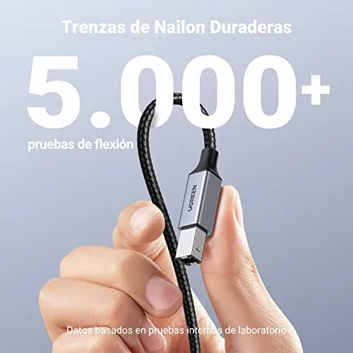UGREEN ▫️ Cabo de impressora USB-C para Tipo B 2.0 (2 metros) 3