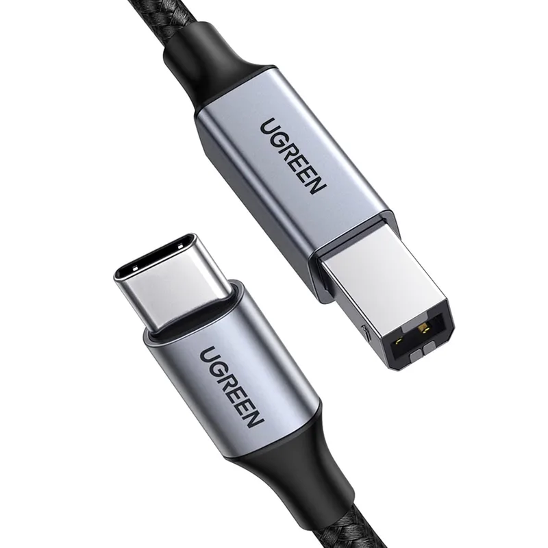 UGREEN ▫️ Cabo de impressora USB-C para Tipo B 2.0 (2 metros)