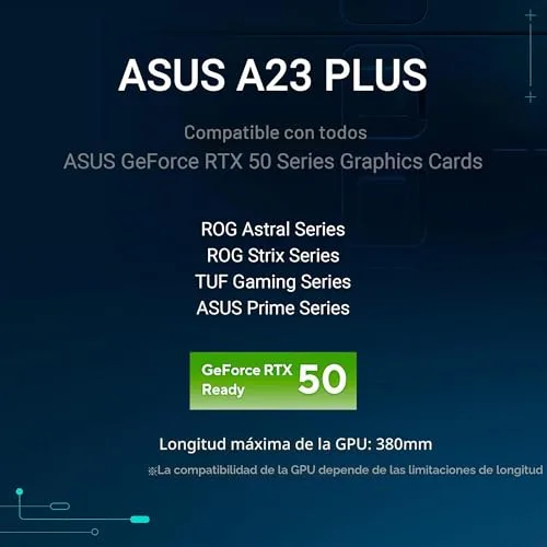 ASUS ▫️ A21 Plus - Caixa mATX (Compatível com dissipador de CPU de 165 mm, radiadores de 360 mm, placa gráfica de 380 mm, fonte de alimentação ATX, placa-mãe com conector oculto, cor branca) 2