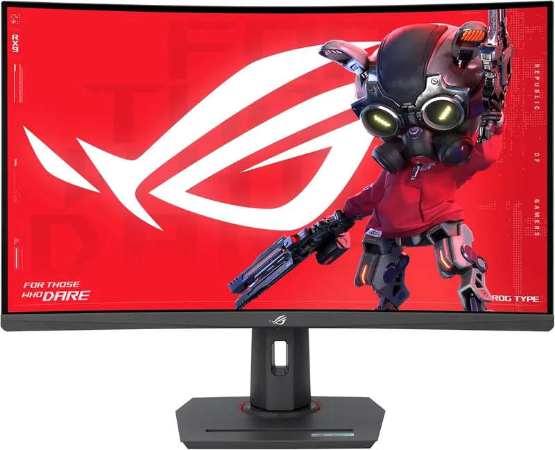 ASUS ▫️ ROG Strix XG32WCMS - Monitor para jogos com USB Tipo C, 32 polegadas, 2560x1440, curvo, 280 Hz (acima de 144 Hz), 1 ms (GTG), Fast VA, Extreme Low Motion Blur Sync, suporte para tripé, HDR