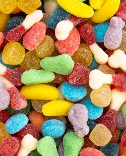 Vidal ▫️ Golosinas. Mini Mix Açúcar. Sortido de doces em forma de mini-frutinhas revestidas de açúcar. Multicoloridos. Sem glúten. Saco de 1 kg 3