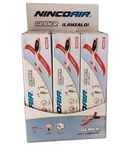 Ninco ▫️ NincoAir-Glider 2 | Avião planador de brincar em poliespuma | Dimensões: 48 x 48 x 12 cm. | Presente de desportos ao ar livre para meninos e meninas | A partir dos 3 anos (NH92029) 5