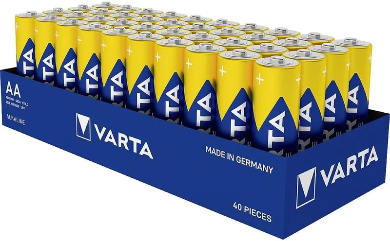 Varta ▫️ Pilhas AA, embalagem de 40, Longlife Power, alcalinas