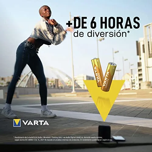Varta ▫️ Pilhas AA, embalagem de 40 unidades, Longlife Power, alcalinas 6