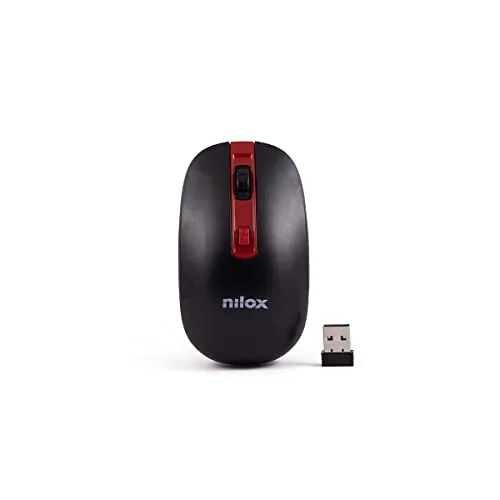 Nilox ▫️ Rato sem fios 1000 dpi Preto/Vermelho 2