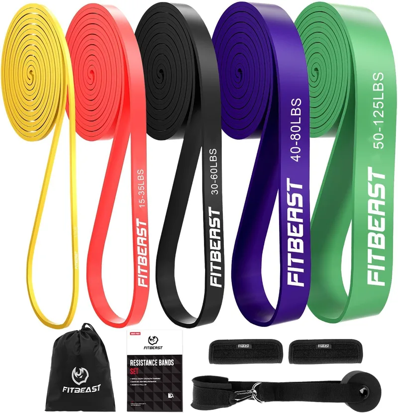 FitBeast ▫️ Banda de Resistência Banda Elástica para Músculos - Banda Pull Up para Treino, Pilates, Ioga, Fisioterapia e Fitness em Casa
