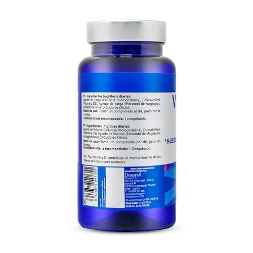 Drasanvi ▫️ Vitamina D3 4000 UI em 90 comprimidos diários, vegan e sem glúten 3