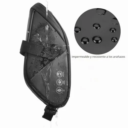CCKOLE ▫️ Alforjes para selim de bicicleta de montanha com elementos refletores, bolsa traseira resistente à água e a rasgos, selim multifuncional 7