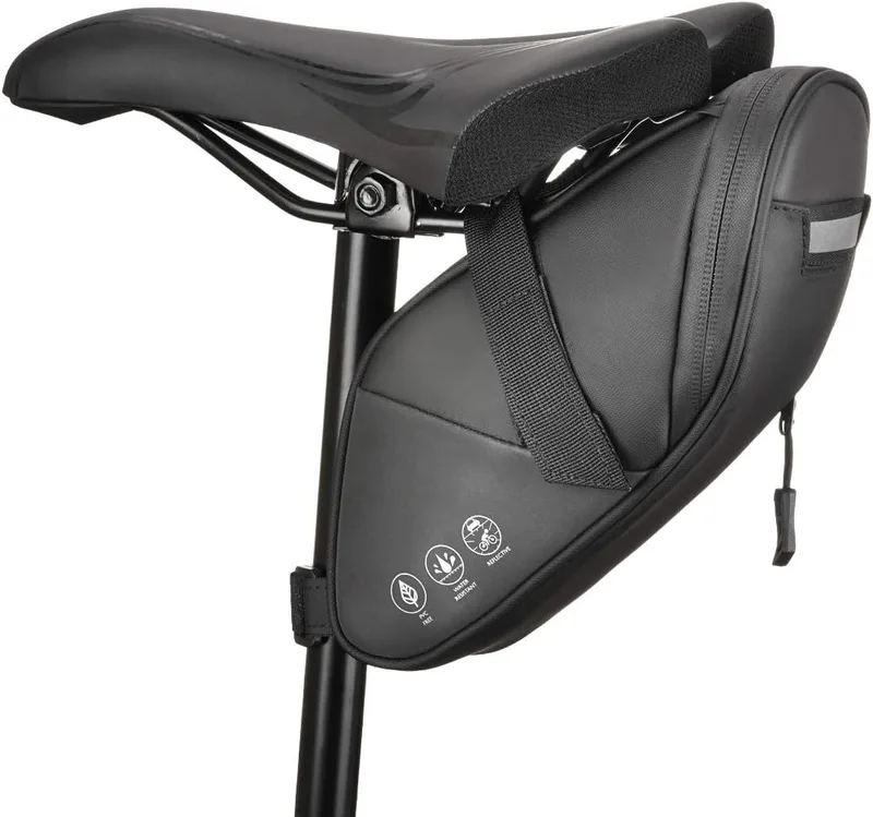 CCKOLE ▫️ Alforjes para selim de bicicleta de montanha com elementos refletores, bolsa traseira resistente à água e a rasgos, selim multifuncional