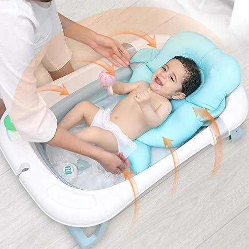 Babify ▫️ Lagoon: Banheira dobrável para bebé com almofada, dobrável de forma compacta, almofada redutora incluída, verde 4
