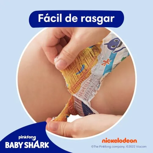 DODOT ▫️ Splashers Baby Shark Tamanho 4, 88 fraldas-fato de banho descartáveis para bebé, 9 kg – 15 kg, proteção anti-fugas na água 7