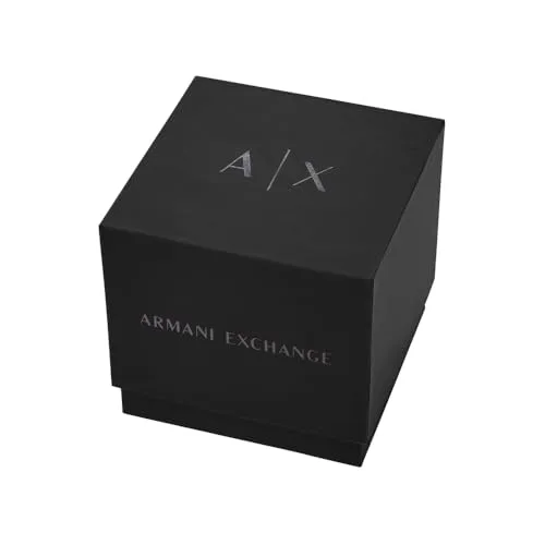 Armani Exchange ▫️ Relógio para homem, movimento de quartzo com cronógrafo e caixa de 44 mm com bracelete em silicone 5