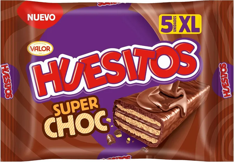 Huesitos ▫️ Superchoc - Wafer de Chocolate XL, 5 x 46 g