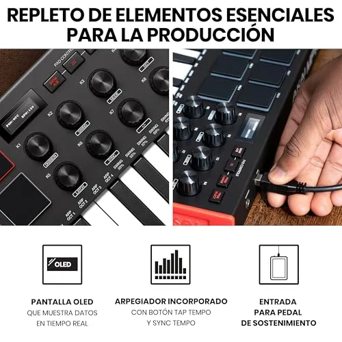 Akai Professional ▫️ MPK Mini MK3 Teclado Controlador MIDI USB 5