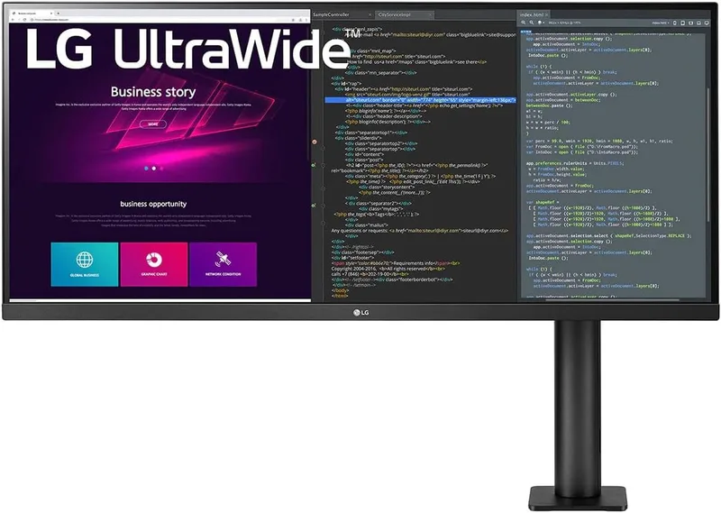 LG ▫️ 32UN88A-W - Monitor UltraFine Ergo, painel IPS, 4K Ultra HD, 60 Hz, 32"