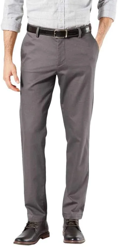 Dockers ▫️ Calças Signature Khaki Slim Fit - Calças chino para homem