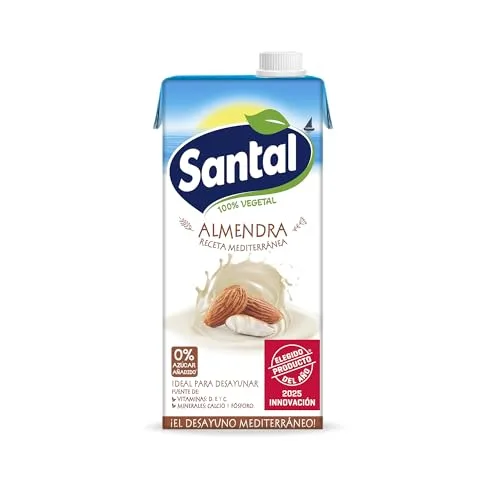 Santal ▫️ Bebida Vegetal de Amêndoa Sem Açúcares Adicionados, Embalagem de 6 x 1 L 3